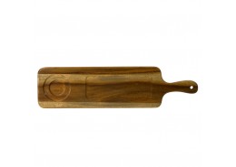 Acacia Wood Large Rectangle Handled Board